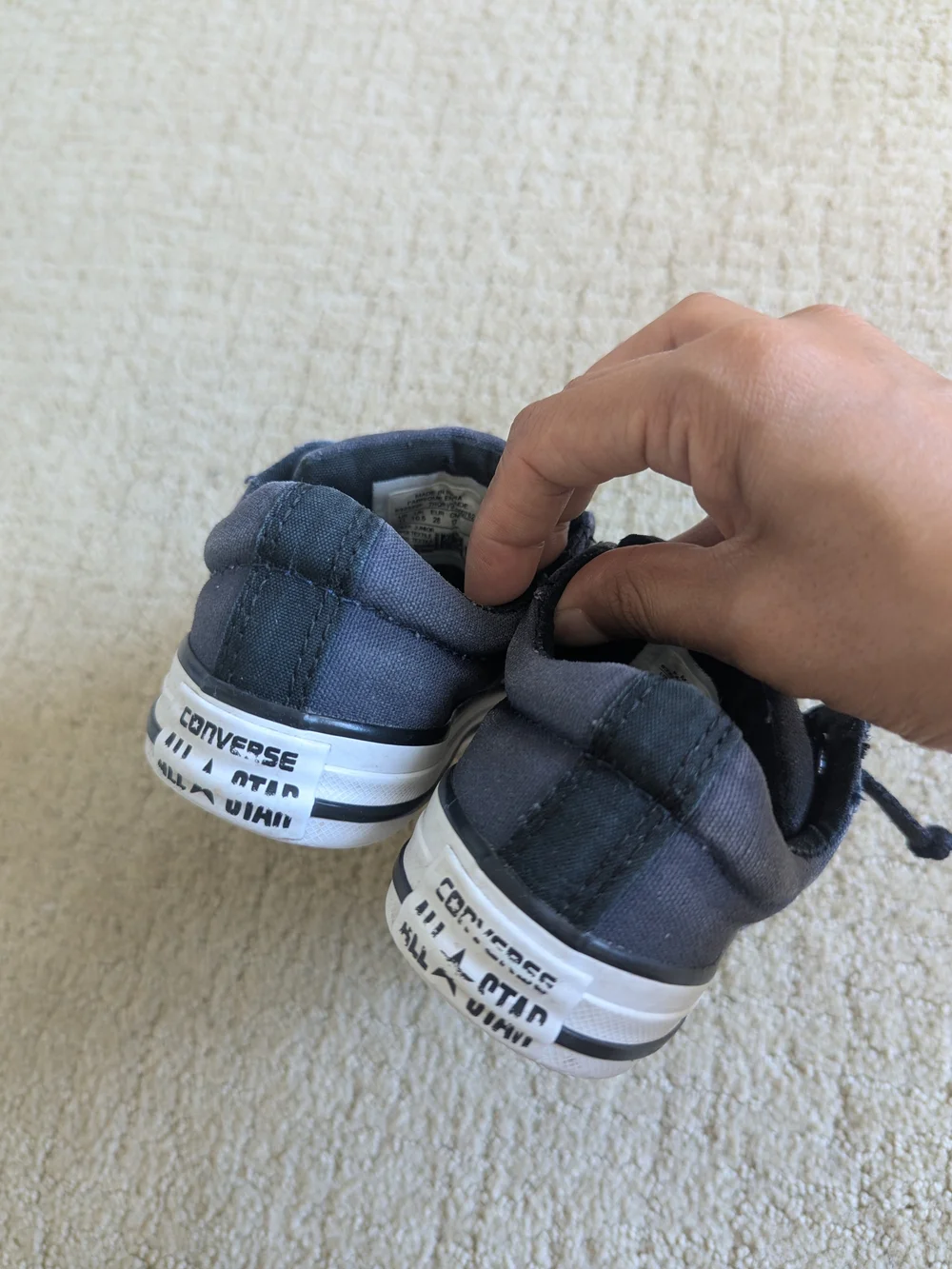 Converse Kids Slip On Chucks Shoes Navy Black CT Street Slip 632522F Toddler 11